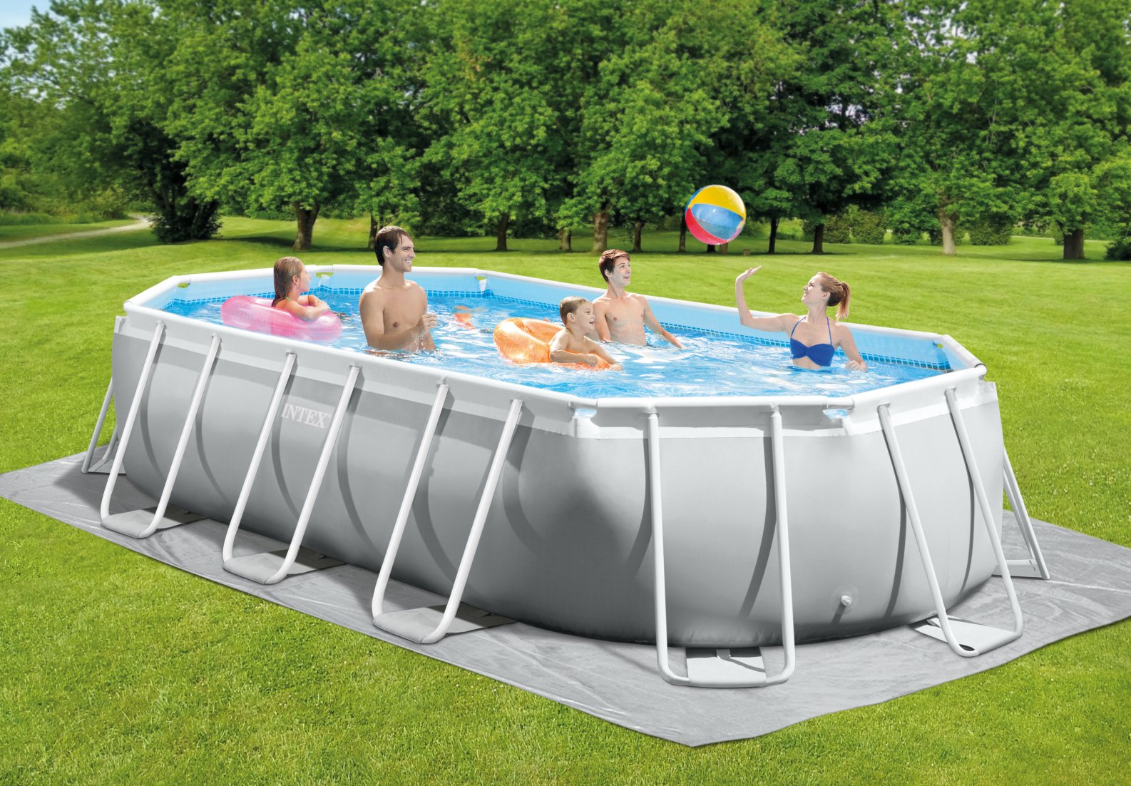 PISCINA PRISMA OVALE CM 503X274 H 122 INTEX 26796 - immagine 5